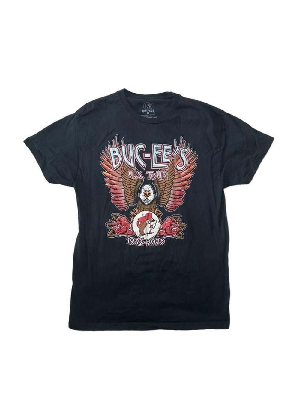 Buc-ee's U.S. Tour 1982-2023 Black Graphic T-Shirt
